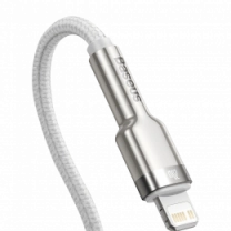 Кабель Baseus Cafule Metal Type-C to Lightning PD 20W (1m) (white) (CATLJK-A02)
