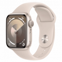 Apple Watch Series 9 45mm Starlight Aluminum Case Starlight Sport Band - M/L (MR973) Б/У