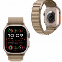 Ремешок Apple Alpine Loop Band Medium для Apple Watch 49mm - Olive (MT5U3)