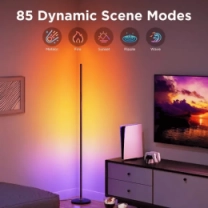 Торшер розумний Govee H8076 Govee Floor Lamp lite, 1000Lm, RGBWW+RGBIC+WW, WI-FI/Bluetooth, чорний