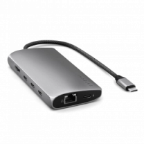 Satechi USB-C Multiport Adapter 8K with Ethernet V3 Space Gray (ST-P8KEM)