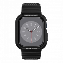 Чехол и ремешок 2в1 Spigen для Apple Watch 45mm/44mm Rugged Armor Pro, Black(062CS25324)