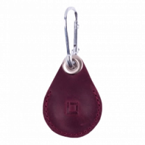 Шкіряний чохол INCARNE Key Tag для AirTag бордо