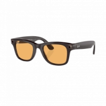 Смарт-очки Ray-Ban Meta Wayfarer Shiny Rebel Black/Amber size L (RW4006 675385 50-22)