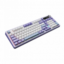 Беспроводная механическая клавиатура Ajazz AK980 Clear Sky Switch - Purple (AK980-CS-PWB)