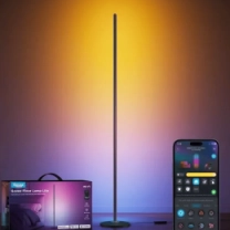 Торшер розумний Govee H8076 Govee Floor Lamp lite, 1000Lm, RGBWW+RGBIC+WW, WI-FI/Bluetooth, чорний