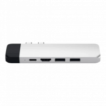 Хаб Satechi Aluminum Type-C Pro Hub Adapter with Ethernet Silver (ST-TCPHES)