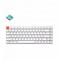 Клавиатура механическая Keychron K3 84Key, Gateron Blue, BT/USB-A, Low Profile, EN/UKR, No Led, Белая
