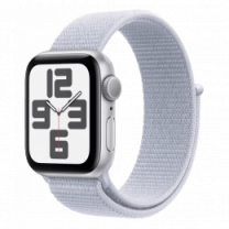 Apple Watch SE2 2024 40mm Silver Aluminium Case with Blue Cloud Sport Loop (MXEE3)