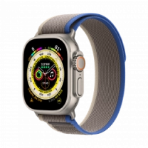 Смарт-годинник Apple Watch Ultra 49mm Titanium Case with Blue/Gray Trail Loop - S/M (MNHL3)