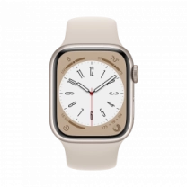 Смарт-часы Apple Watch Series 8 45mm Starlight Aluminum Case with Sport Band (MNP23)