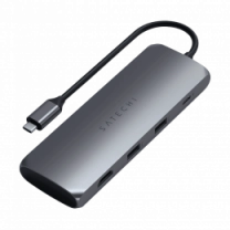 Хаб Satechi Aluminum Type-C Hybrid Multiport Adapter Space Gray (ST-UCHSEM)