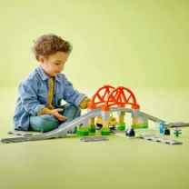 Конструктор LEGO DUPLO Town Додатковий набір. Залізничний міст і колії