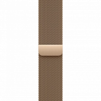 Apple Watch Series 11 GPS + Cellular 46mm Gold Titanium Case with Gold Milanese Loop - M/L (MFD84)