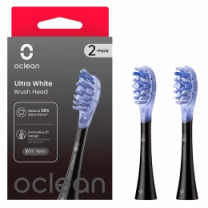 Насадка для зубной електрощетки Oclean UW02 B02 Ultra White Brush Head Black (2 шт) (6970810553550)