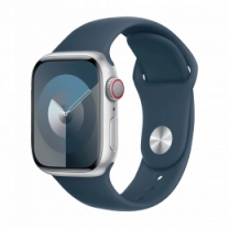 Apple Watch Series 9 41mm Silver Aluminum Case with Storm Blue Sport Band M/L (MR913) Б/У