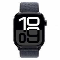 Apple Watch Series 10 42mm Jet Black Aluminum Case with  Black Sport Band - M/L (MWWF3)  Б/У