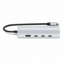 Satechi USB-C Multiport Adapter 8K with Ethernet V3 Silver (ST-P8KES)