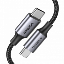 Кабель UGREEN US316 USB-C Cable Aluminum Case with Braided 1m (Black) (UGR-70427)