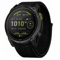 Смарт-годинник Garmin Enduro 3 Carbon Gray DLC Titanium with Black UltraFit Nylon Strap
