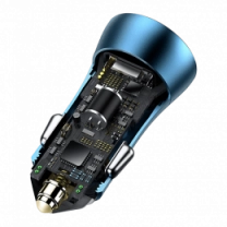АЗП Baseus Golden Contactor Pro USB+USB-C 40W Blue (CCJD-03)
