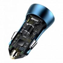 АЗП Baseus USB+USB-C Golden Contactor Pro 40W Blue (CCJD-03)