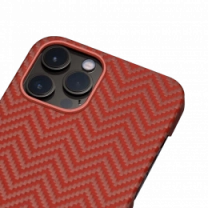Чохол Pitaka MagEZ Herringbone 12 Pro Max Red/Orange (KI1207PM)