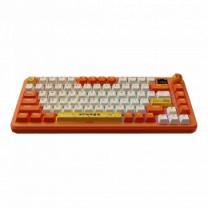 Беспроводная механическая клавиатура Ajazz  AK820 MAX Avocado Switch Orange-White Theme-RGB--With Screen (AK820MAX-AS-OW)