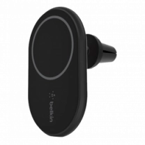 Автомобільний тримач Belkin Car Mount MagSafe Charging Qi, black (Without car charger)WIC004BTBK-NC