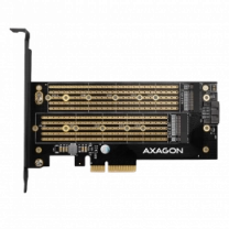 Aдаптер AXAGON PCEM2-D PCIe NVMe+SATA M.2 adapter