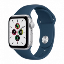 Смарт-годинник Apple Watch SE 40mm Silver Aluminum Case with Abyss Blue Sport Band (MKNY3)