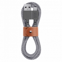 Кабель Native Union Belt Cable USB-A to USB-C Zebra (1.2 m) (BELT-AC-ZEB-NP)
