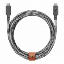 Кабель Native Union Belt Cable USB-C to USB-C Zebra (1.2 m) (BELT-C-ZEB-2-NP)