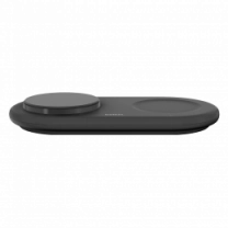 Зарядний пристрій бездротовий Belkin 2в1 15Вт Pad Qi2, чорний