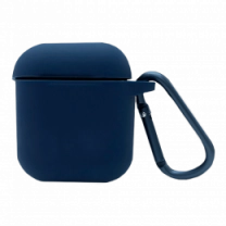 Чехол Blueo Liquid Silicone Case для AirPods with Carbine Midnight Blue