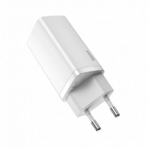 Адаптер Baseus GaN Lite Quick Charger C+С 65W EU White (CCGAN2L-E02)