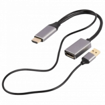 Адаптер-перехідник HDMI на DisplayPort Cablexpert A-HDMIM-DPF-02