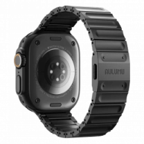 Ремінець AULUMU Full-Titanium Watch Band for Apple watch Black Titanium (UA-C01-BK)