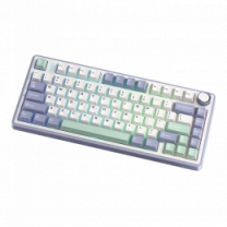 Игровая клавиатура AULA F75 Gasket Greywood V3 switch Hot-Swap, PBT, 2.4G wireless, BT, white