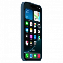 Чохол iPhone 16 Pro Max Blue Silicone Case (MYYU3)