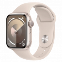 Apple Watch Series 9 41mm Starlight Aluminum Case with Starlight Sport Band M/L (MR8U3)