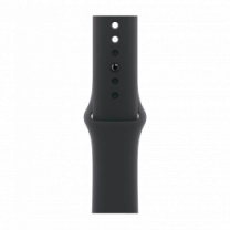 Apple Watch Series 10 42mm Jet Black Aluminum Case with  Black Sport Band -S/M  (MWWE3)