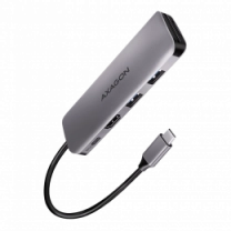Хаб концентратор AXAGON HMC-5 SuperSpeed USB-C COMBO 5in1 hub, Серый