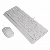 A4Tech Fstyler F1512 , комплект дротовий клавіатура з мишою, USB, білий колір