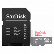 Карта пам'яті SanDisk MicroSDXC 32GB UHS-I Class 10 Ultra + SD adapter (SDSQUNR-032G-GN3MA)