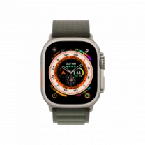 Смарт-годинник Apple Watch Ultra 49mm Titanium Case with Green Alpine Loop Small (MNHJ3)