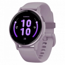 Garmin vivoactive 5 Metallic Orchid Aluminum Bezel with Orchid Case and Silicone (010-02862-13)